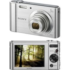 Câmera Digital Sony W800 20.1MP, 5x Zoom Óptico, Foto panorâmica, Vídeos HD, Prata