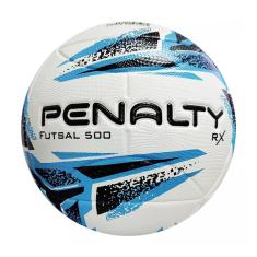 Bola de Futsal Penalty rx 500 xxiii - Branca com Azul