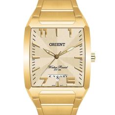 Relógio Orient Masculino Quadrado Dourado Ggss1007 C2kx