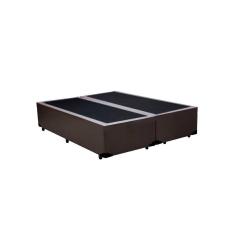 Cama Box Casal Bipartido NK Camas Sintético Marrom 40x138x188