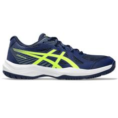 ASICS Tênis esportivo feminino 6 G, Expansão azul/amarelo de segurança, 6.5 Big Kid