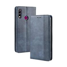 Capa para LG W10, capa flip carteira com suporte de couro para LG W10, capa magnética retrô para celular, capa carteira de telefone com compartimentos para cartões