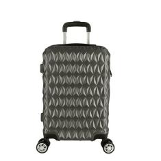 Mala De Viagem Grande 77x48x30 Em Abs C/ Rodinhas 360º - EAGLE, Chumbo