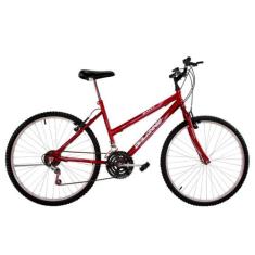 Bicicleta Feminina Aro 24 18V Dalia Cor Vermelha - Dalannio Bike