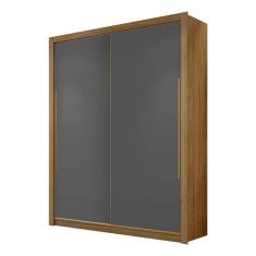 Guarda Roupa Casal 02 Portas De Correr Sevilha Nature/alasca - Pallazio