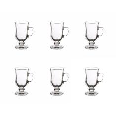 Conjunto Xícaras de Vidro 110mL Capuccino Wincy VDA0902