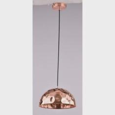 Pendente Cúpula em Aço e Detalhes Circulares 3025 Taschibra Cobre