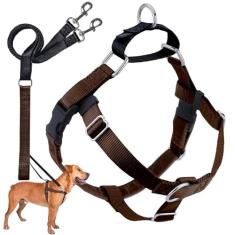 2 Hounds Design Freedom Peitoral antipuxão para cães | Controle confortável para caminhadas fáceis | Conjunto de coleira e coleira ajustável | Cães pequenos, médios e grandes | Feito nos EUA | Cores