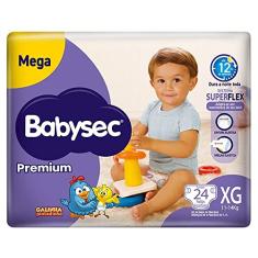 Fraldas Babysec Premium Galinha Pintadinha Flexi Protect, 24 Unidades