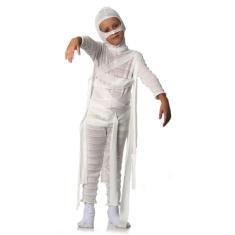 Fantasia Halloween Múmia Infantil Masculino Menino Zumbi