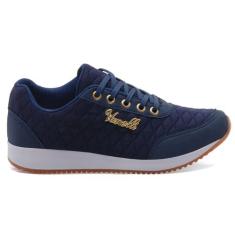 Tênis Feminino Leve P/ Caminhada Academia - Vanelli, 40, Azul, Marinho