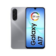Celular Samsung Galaxy A17 4G Tela 6.7" 256GB Super AMOLED Câmera Tripla 50MP Cinza