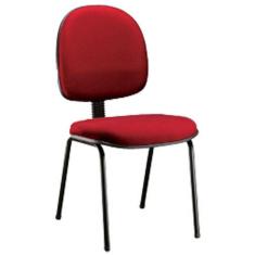 Cadeira Executiva Base Fixa Linha Office Vermelho