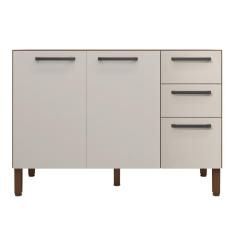 Balcão Cozinha Com Tampo E 2 Portas New Nogueira Off White