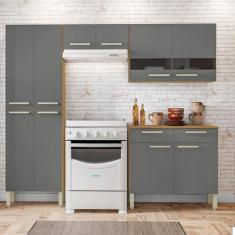 Cozinha Completa Compacta 10 Portas Nala Kits Paraná - Kit's Paraná, F