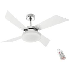 Ventilador Tecno Branco 127V e Controle Remoto - CASAH, 110V
