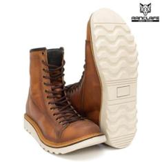 Bota Masculina Coturno Casual Cano Longo Couro Nobre-Masculino