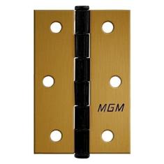 Dobradiça Mgm 3 Unidades 3 Polegadas com Parafusos Bronze Latonado