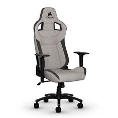 CORSAIR Cadeira de jogos T3 Rush com design confortável, cinza/carvão