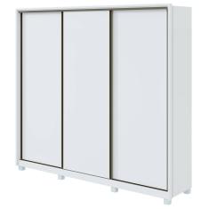 Guarda-Roupa Casal Spazio 270 3 portas 6 Gavetas Branco