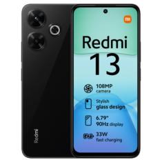 Smartphone Xiaomi Redmi 13 256GB/8GB Versão Global Midnight Black (Preto)