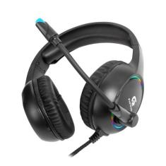Headset Gamer Fortrek Holt P2 + USB RGB Preto, Preto