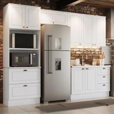 Cozinha Compacta 4 Peças com Torre Quente Emily - Espresso Móveis