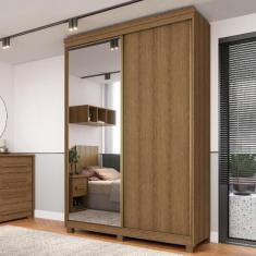 Guarda Roupa Solteiro 2 Portas de Correr Espelho Rimo New Honduras - M