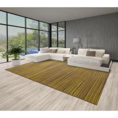 Tapete para Sala School Risca Amarelo 2,50x3,50 São Carlos - Tapetes S