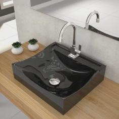 Kit Cuba Q440 com Torneira Luxo 1195 Metal e Válvula Click 1 Pol. Sifão pvc e Flexível Compace