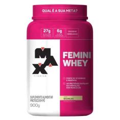 Femini whey max titanium baunilha 900g