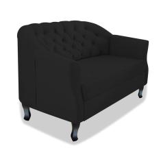 Namoradeira Julia A02 Suede - Adj Decor Cor Preto