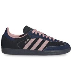 Adidas Samba OG Tênis feminino, Core Black/Wonder Mauve/Night Indigo, 35