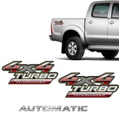 Kit Adesivos 4x4 Turbo Intercooler Hilux 09/12 + Automatic - SPORTINOX