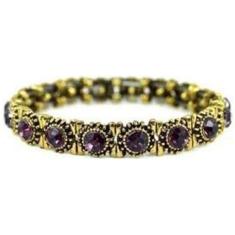 Pulseira Armazem Rr Bijoux Cristal Vinho