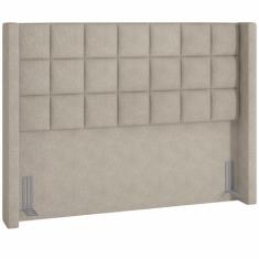 Cabeceira Cama Box Queen 160 cm P05 Paris Linho Bege - Lyam Decor