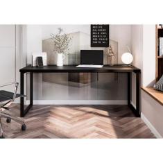 Escrivaninha Mesa Escritório Aço Davi 183 Cm - Metta Mobili