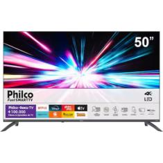 Smart TV Philco 50" PTV50G7PR2CSB 4K Roku TV LED Dolby Áudio