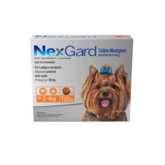NexGard Antipulgas e Carrapatos para Cães de 2 a 4kg, 1 tablete