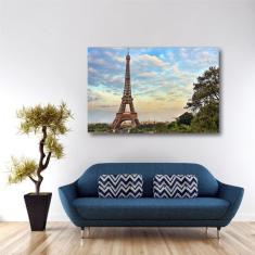 Quadro decorativo Paris Torre Eiffel - Tela em Tecido