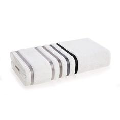 Karsten - Toalha Banhão Lumina Branco com Cinza 80x150