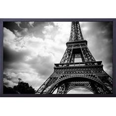 Quadro com Moldura e Vidro Decore Pronto Preto