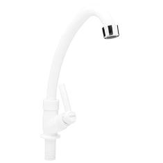 Torneira Giratoria para Banheiro Mesa Alavanca Cor Branca