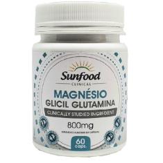 Magnésio Glicil Glutamina 60 Cáps. Sunfood