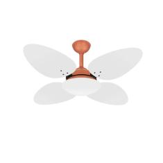 Ventilador De Teto Trevo 4 Pás Mdf Potente Cobre Ventax 110V