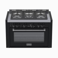 Fogao a Gas de Embutir 5 Bocas Venax Temis Preto