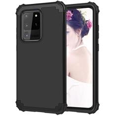 Projetado para Galaxy S20 Ultra 6,9 "Caso, três em um TPU+PC Caso de proteção Silicone Ultra Slim Slim Chefe de Proteção à prova de choque, Proteção de gota de nível militar, capa de telefone protetor