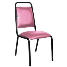 Cadeira Empilhável para Hotelaria Linha Hotel Fremont Rosa