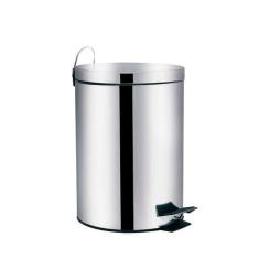 Lixeira com pedal ágata mor inox 5 litros, Inox