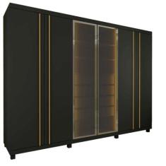 Guarda Roupa Absolute New Reflecta com 3 Portas de Correr Gelius, Graf